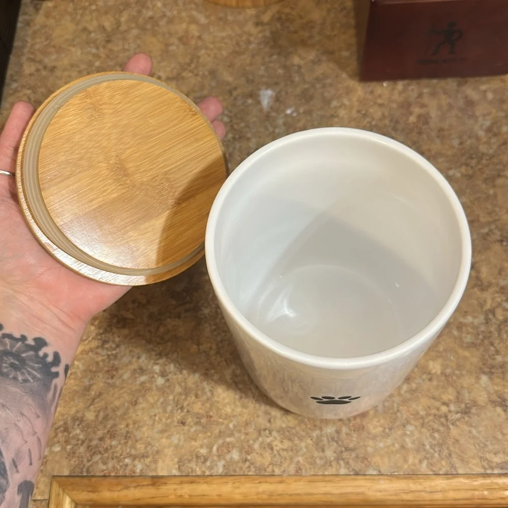 Dog treat container
